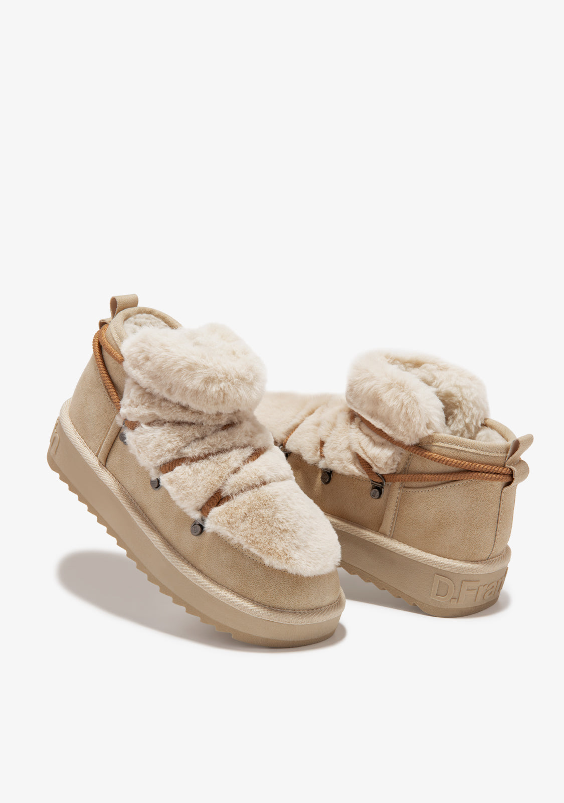 D FRANKLIN ZAPATOS / BOOTS / NORDIC Nordic  Trk Fur Low Beige