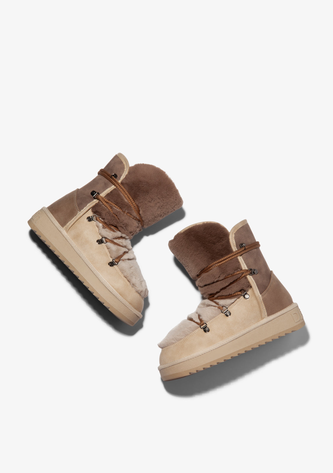 D FRANKLIN ZAPATOS / BOOTS / NORDIC Nordic Trk Fur Gradient Taupe