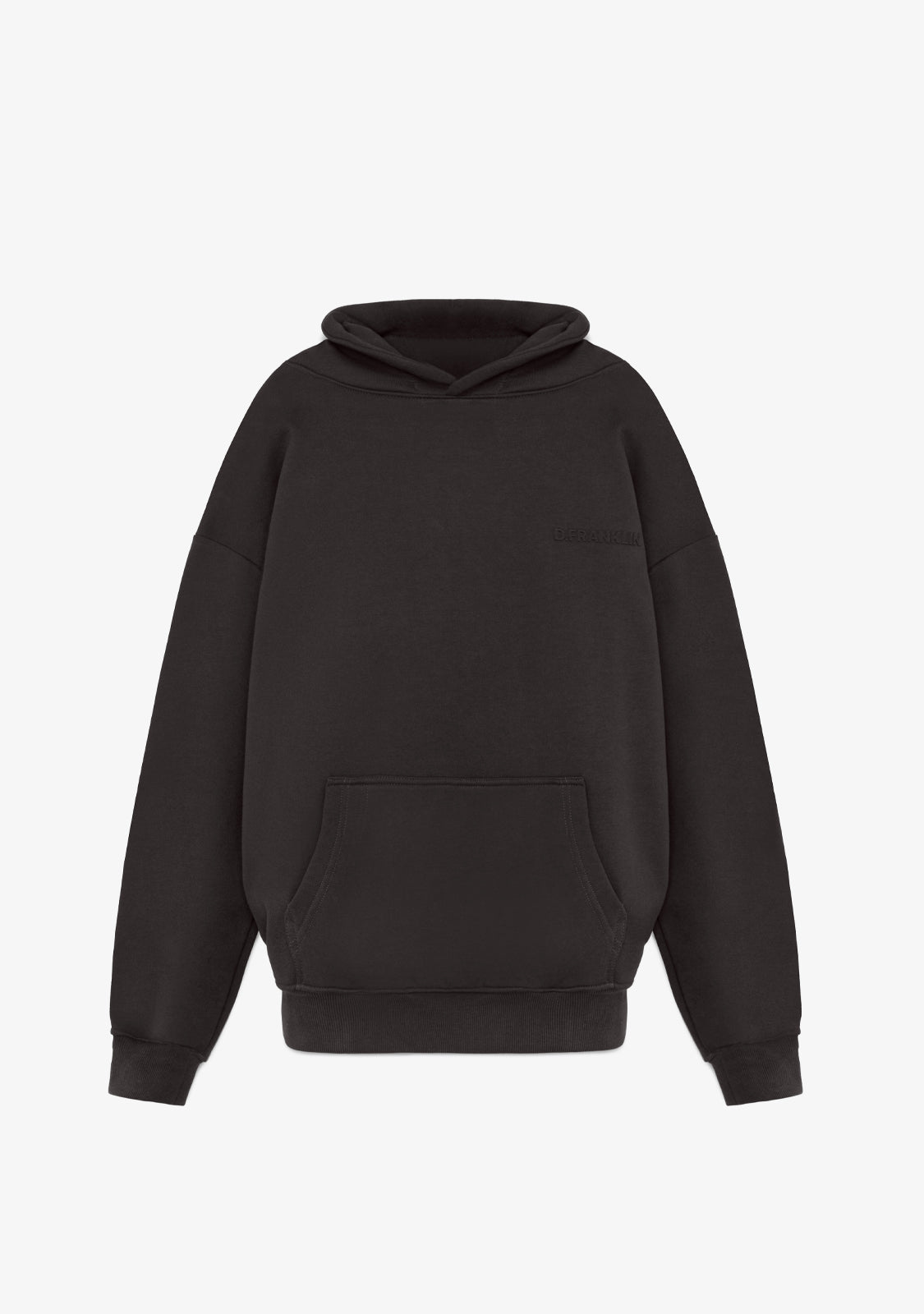 Clean-Cut Oversize Hoodie Anthracite