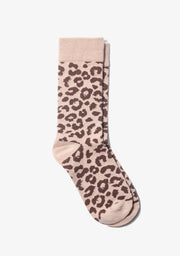 Leopard Socks Sand