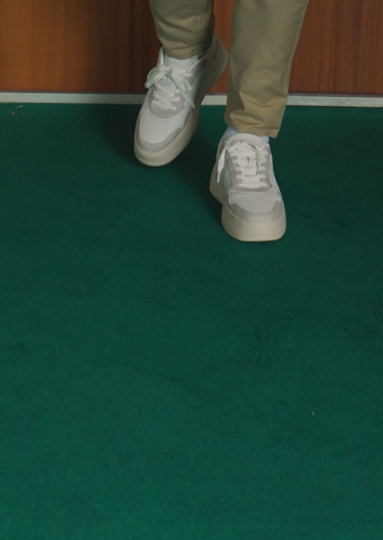 Load video: Low Court Basic White / White