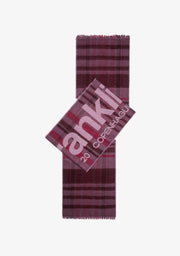 Nordic Tartan Wine Scarf