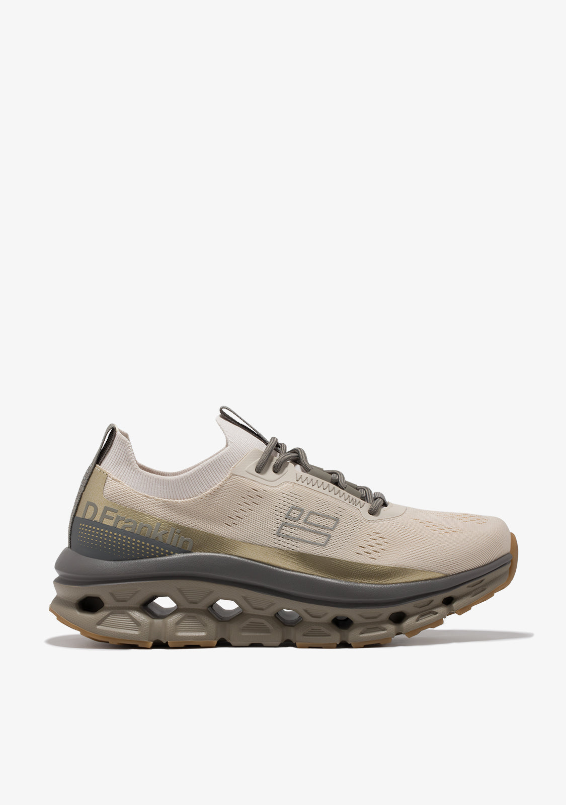 Aero Sneakers Mesh Cream / Gold