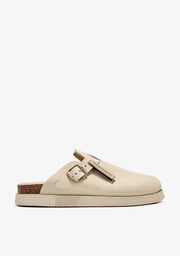 Vibe Clog Buckle Beige