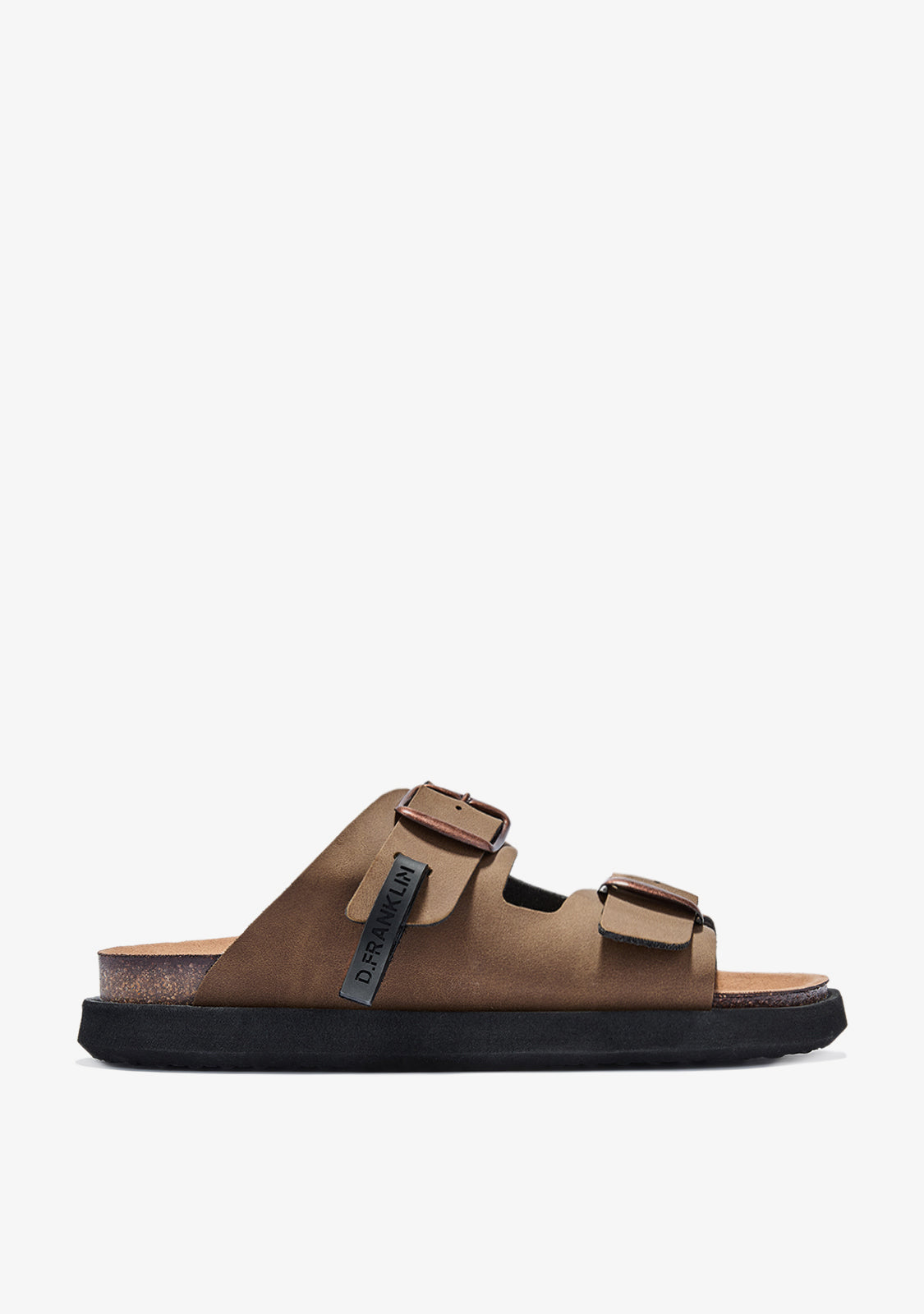 Vibe Sandals Buckle Brown Nobuck / Rose