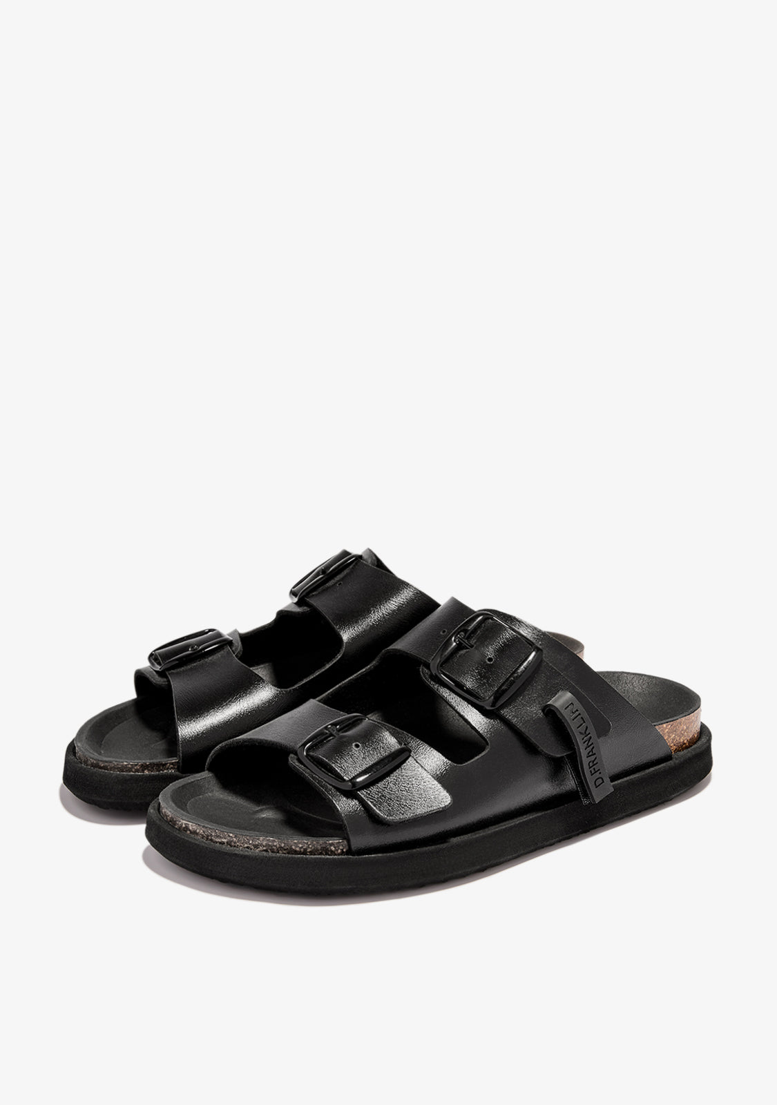 Vibe Sandals Buckle Met Black