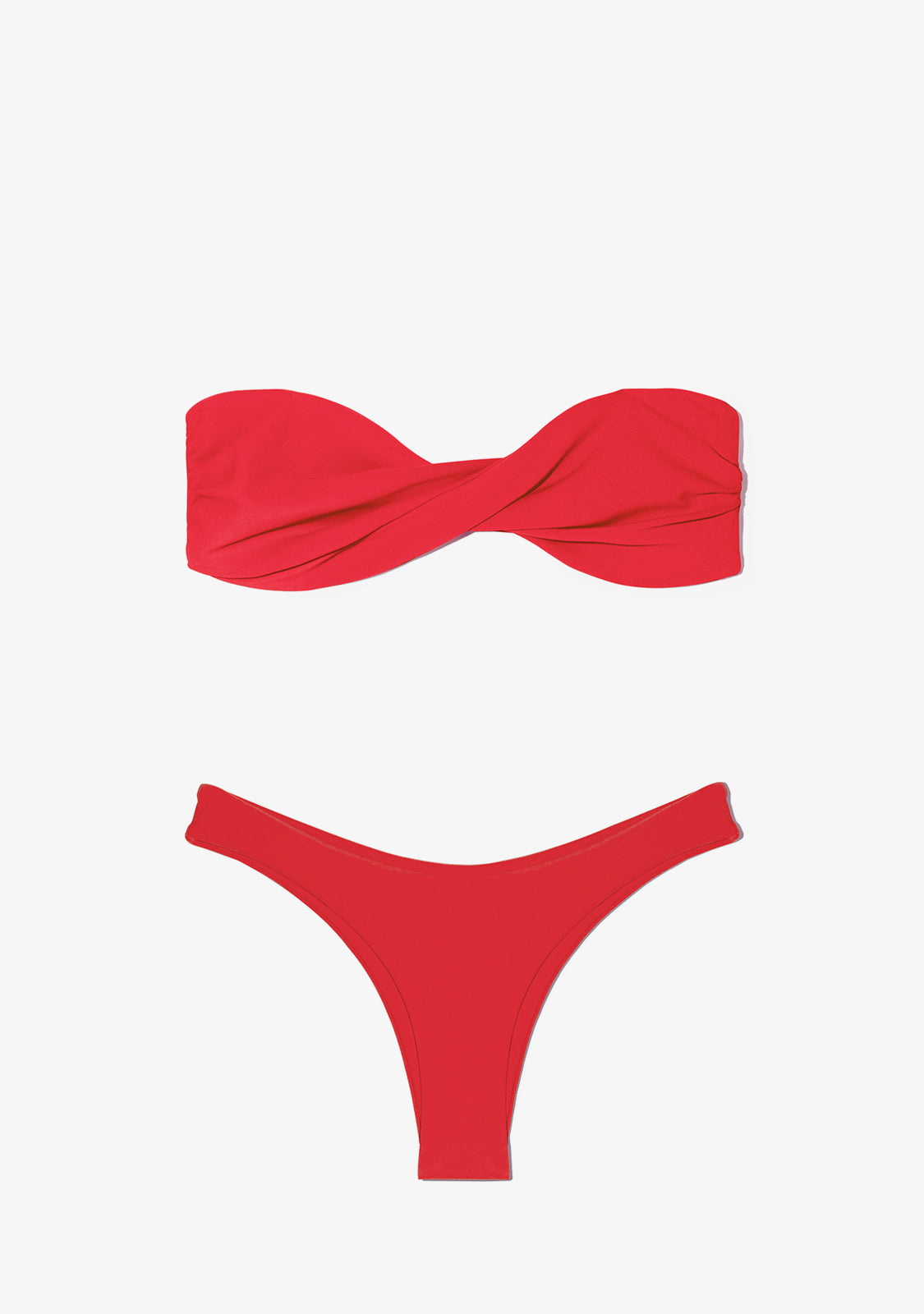 Harper Top + Ava Bottom Chili Red Bikini