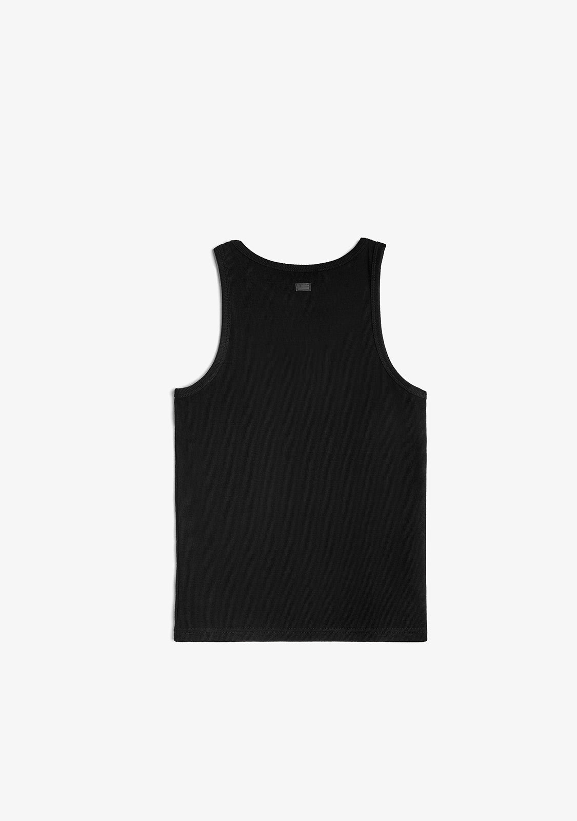 Rib Tank Top Heart Black