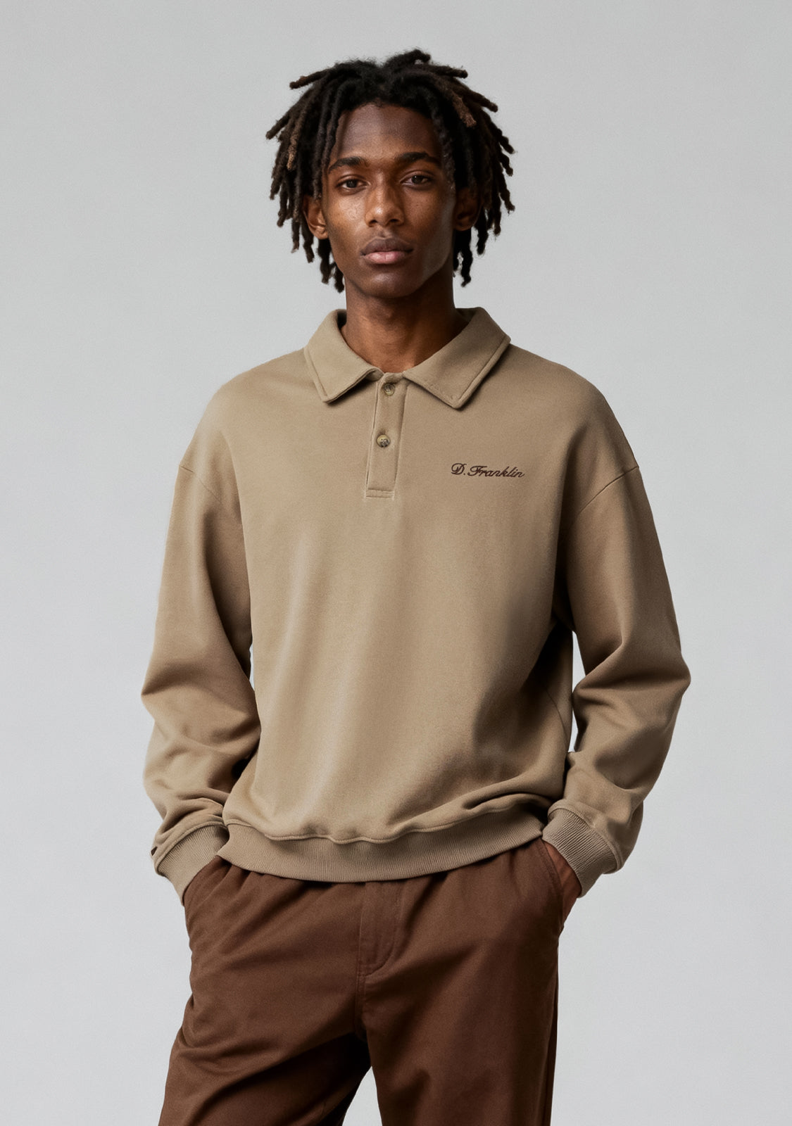 Polo Sweatshirt Sand