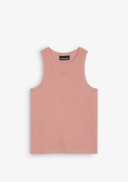 Rib Tank Top Dusty Pink