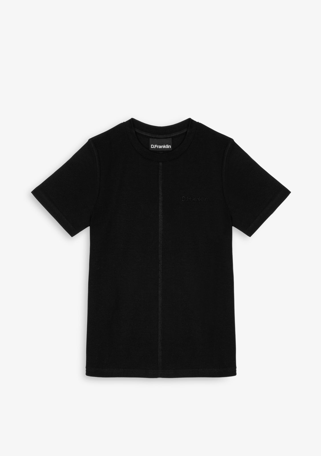 Rib T-Shirt Black