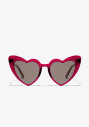 Love Heart Trans Burgundy / Brown