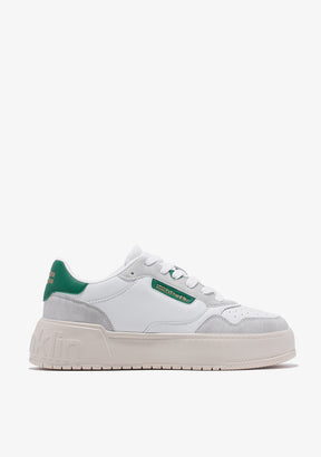 Low Court Basic White / Green